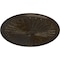 Ekena Millwork Leandros Ceiling Medallion (Canopies up to 5"), 33 1/8"OD x 3 1/2"ID x 1 3/8"P, Stone Hearth Crackle CM33LESHC - alternate 2